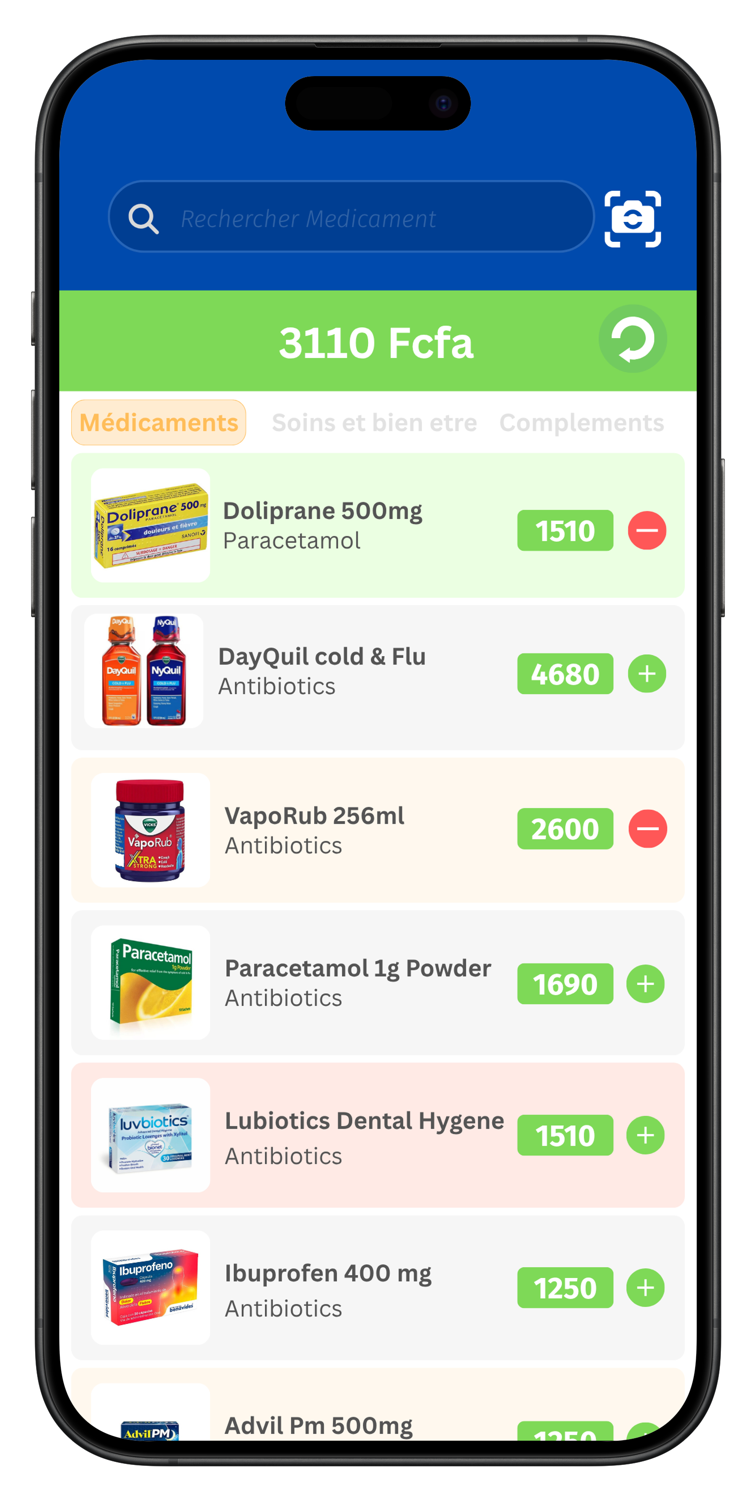 Application mobile Santel